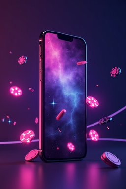 Smartfon z aplikacją kasynową