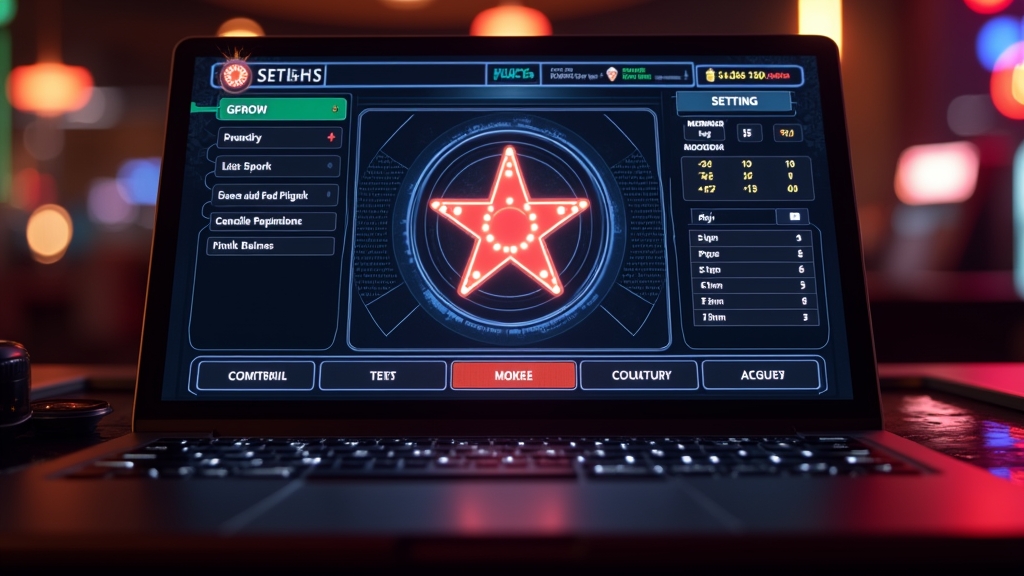 Ekran demo Plinko z ustawieniami i interfejsem do testowania rozgrywki